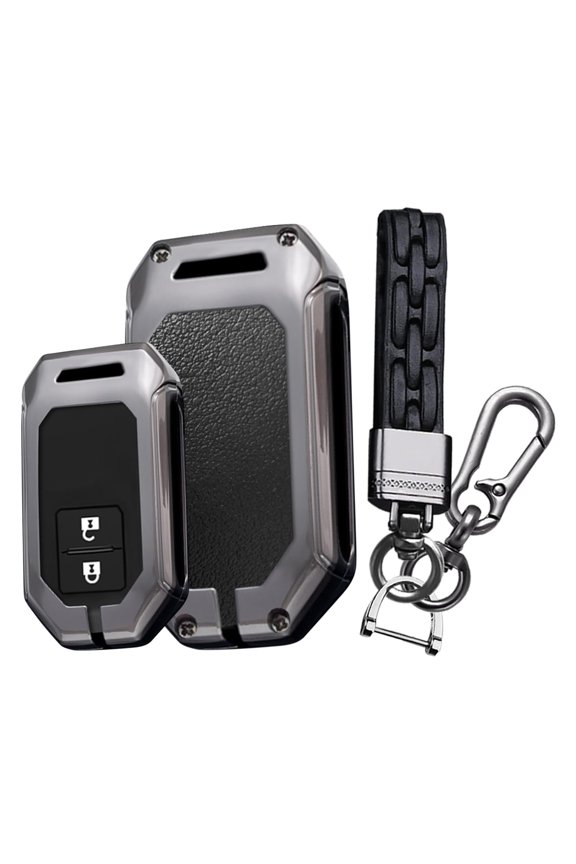 Zinc alloy Key Fob Cover with Keychain Fit for Suzuki Swift Sport Hybrid V Wagon R Car Key Case Accessories key cover