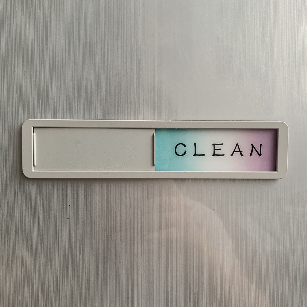 Zinc alloy cleanliness sign bathroom toilet sign cleaning status sign ...
