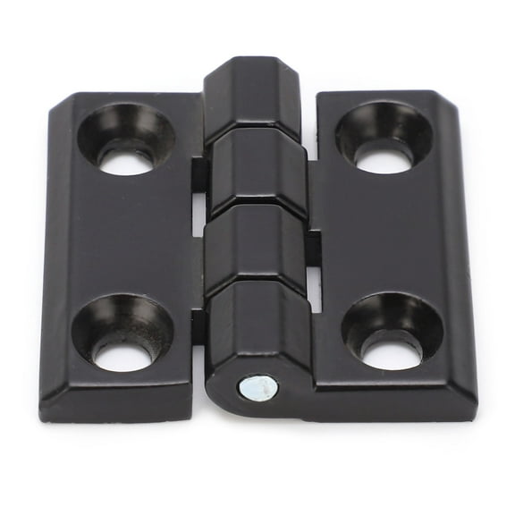 Zinc alloy constant torque position control hinge Screw mount double compression spring hinge cabinet door movable device Black door hinge[47*50mm]