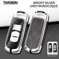 thumbnail image 1 of Zinc alloy+leather Car Key Case For Mazda A 2/3 buttons key case 3 2 6 CX3 CX5 CX30 CX8 CX9 MX5 Remote Control Protector Cover, 1 of 17