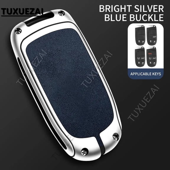 Zinc alloy+leather Car Key Cover Case Fob For Jeep A 2/3/4/5 buttons key case Case Remote Protection Cover Bag Shell Accessaries