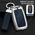 thumbnail image 1 of Zinc alloy+leather Car Remote Key Case Cover For Skoda A 3 buttons key case Skoda Octavia Key Case Cover shell, 1 of 15