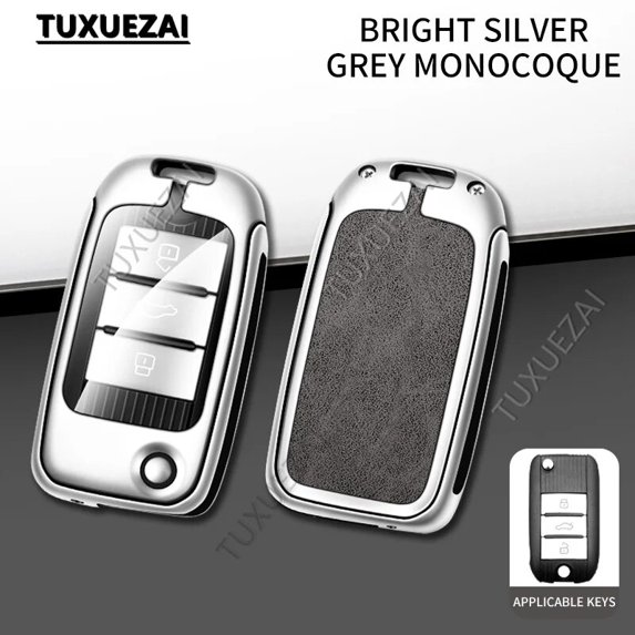 Zinc alloy+leather Key Cover Case Shell Holder For Roewe B 3 buttons RX5 MG3 MG5 MG6 MG7 MG ZS GT GS 350 360 750 W5 Accessories