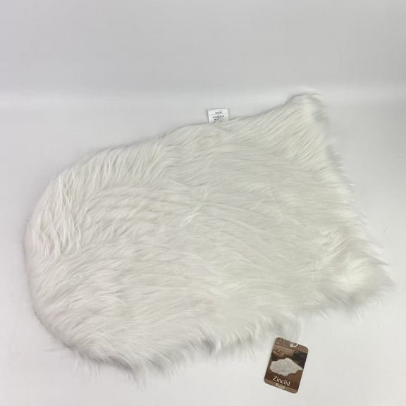 Zinclid Rugs, White Small Area Rugs, Fluffy Sheepskin Fur Rug, Ultra Soft 2x3 Ft Rugs, Machine Washable Shag Rug