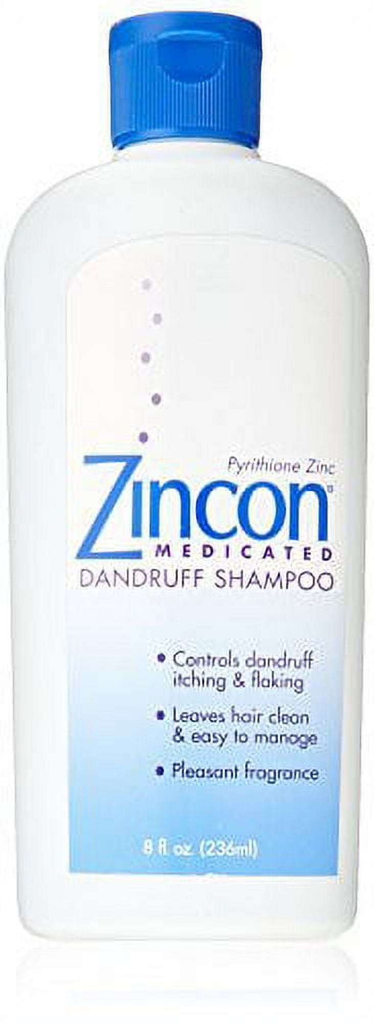 Zincon Medicated Dandruff Shampoo, 8 Fl. Oz.