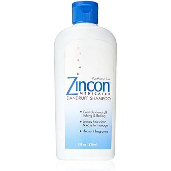Zincon Medicated Dandruff Shampoo, 8 Fluid Ounce