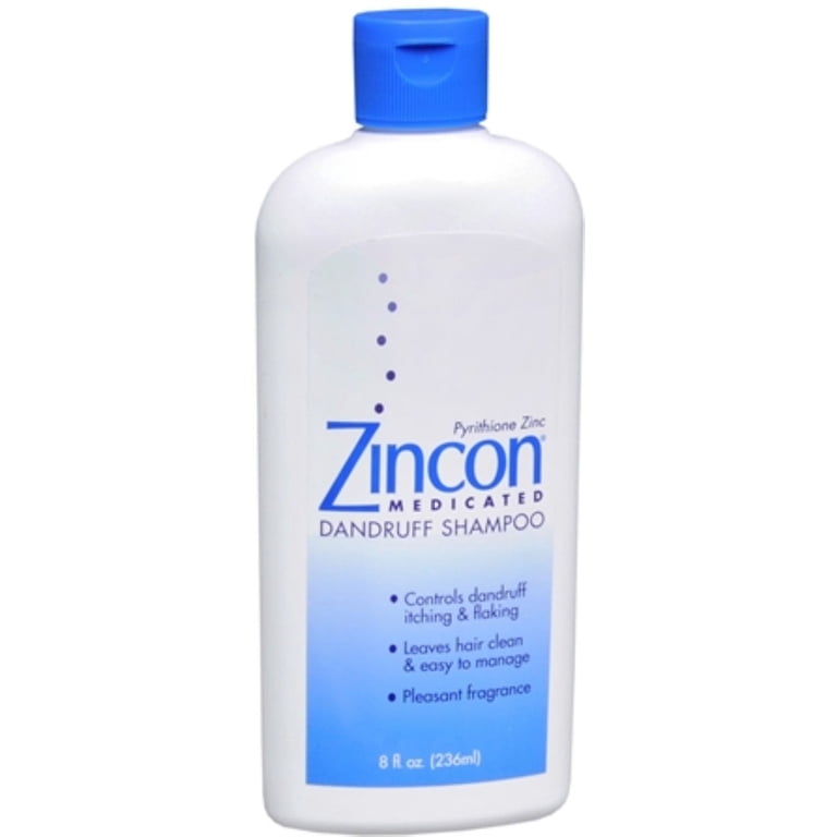 Zincon Medicated Dandruff Shampoo, 8 oz, - Walmart.com