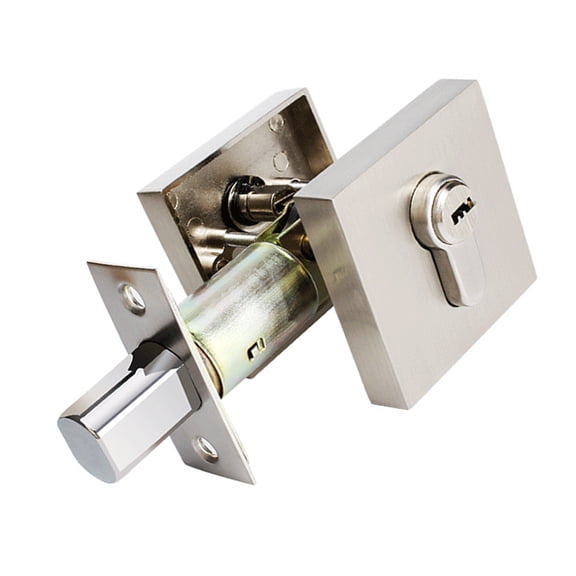 Zincs Alloy Front Door Lock Set Keyed Entry Door Knob with Lock Noise Reduction For Home Offices Apartment