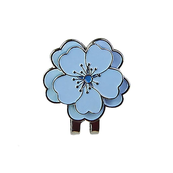 Zincs Alloy Golf Ball Marker with Floral Designs Hat Clip for Ball Positioning Fashion Flowel Pin Accessory