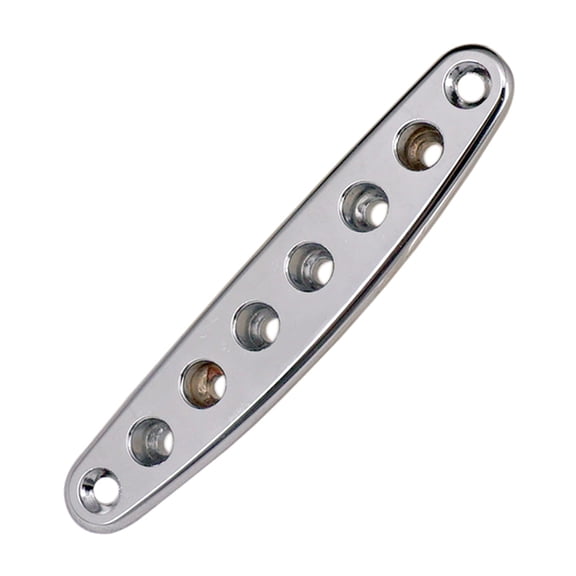 Zincs Alloy Guitar String Thru Body Plate Guitar Bridge String Thru Body Ferrules Bushing Plate String Through Plate