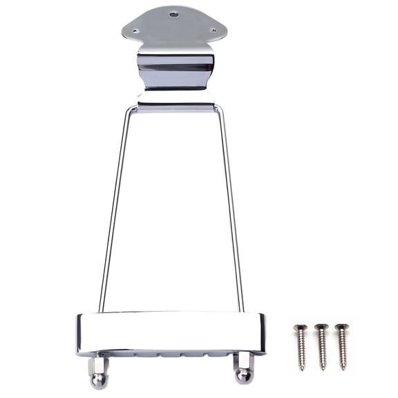 Zincs Alloys Electric Guitar Tailpiece Bridge With 3 Mounting Screws For Stable Tuning And String Breakage
