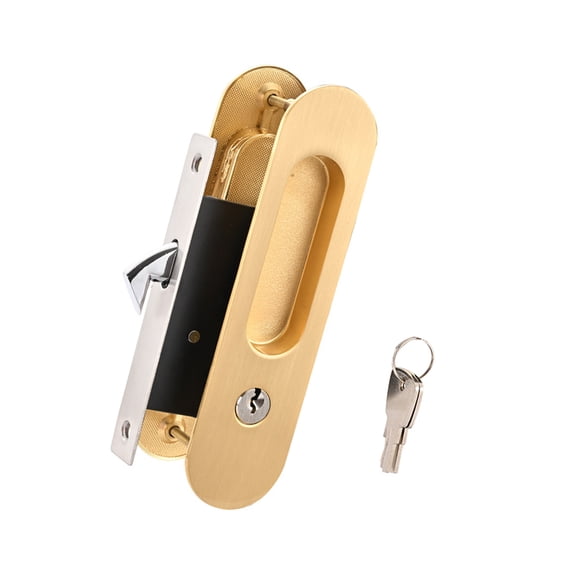 Zincs Alloys Interior Door Lock With Keyed Entry Reversible Installation for Bedroom Bathroom Privacy Security