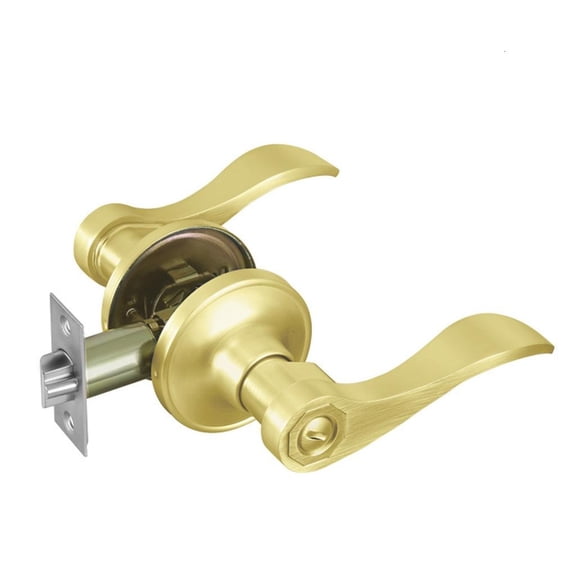 Zincs Alloys Keyless Door Handle Waved Levers Adjustable Backsets Easyly Install