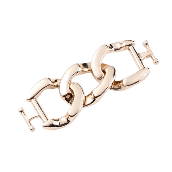 Zincs Alloys Shoe Buckle Metal Shoe Embellishments Loafers Chain Fasterner Charm Replacement For Casual Formal Footwear