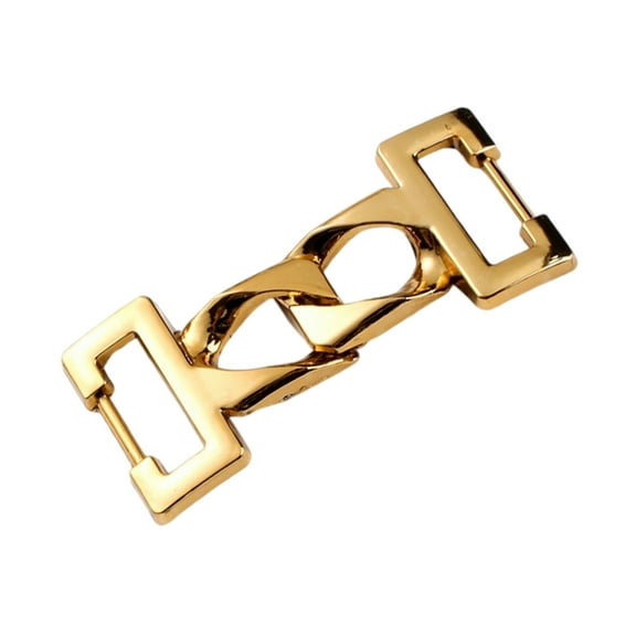 Zincs Alloys Shoe Buckle Metal Shoe Embellishments Loafers Chain Fasterner Charm Replacement For Casual Formal Footwear