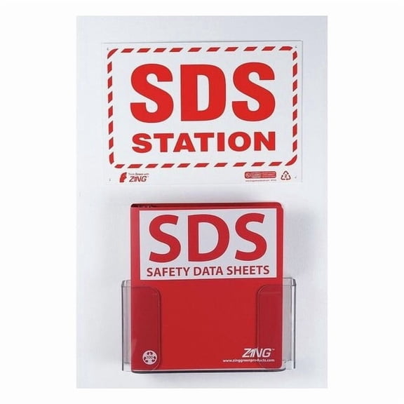Binder Holder, SDS Safety Data Sheets - GHS Global Harmonized System, Aluminum, 11 in W 2708