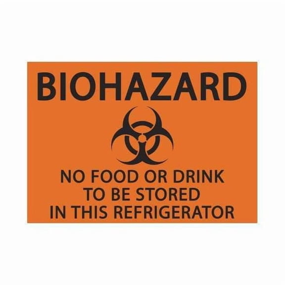 Zing Label, Safety, Black/Orange, 5 in. H, PK2, 1916S 1916S