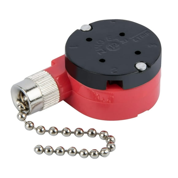 Zing Ear ZE-208s Pull Chain Switch,3 Speed Control Switch Compatible with Hunter Ceiling Fans, Lamps and Wall Lights