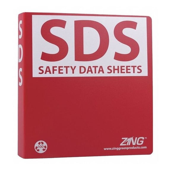 Zing GHS SDS Binder,1-1/2 in. 6030
