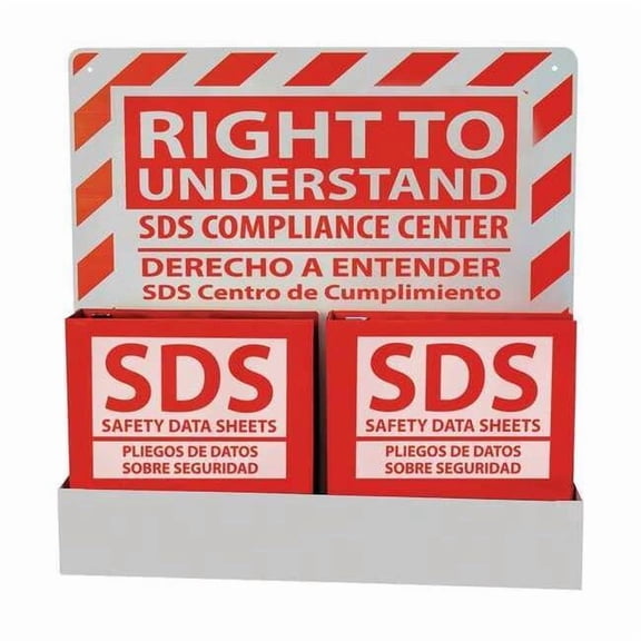Zing GHS SDS Center,Double Station,Bilingual 6043