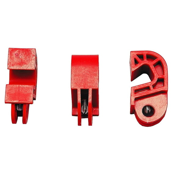 Zing Green Products 7110 USA Made Industrial Universal Circuit Breaker Lockout for Lockout Tagout, Red, 3 Pack CA1