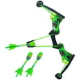 thumbnail image 1 of Zing HyperStrike Dominator Light Up Bow Archer Pack, Light Up Bow and Light Up Zonic Whistle Arrows, Shoots Arrows Over 200ft, Outdoor Play with Friends and Family, for Ages 14+ (Green), 1 of 11