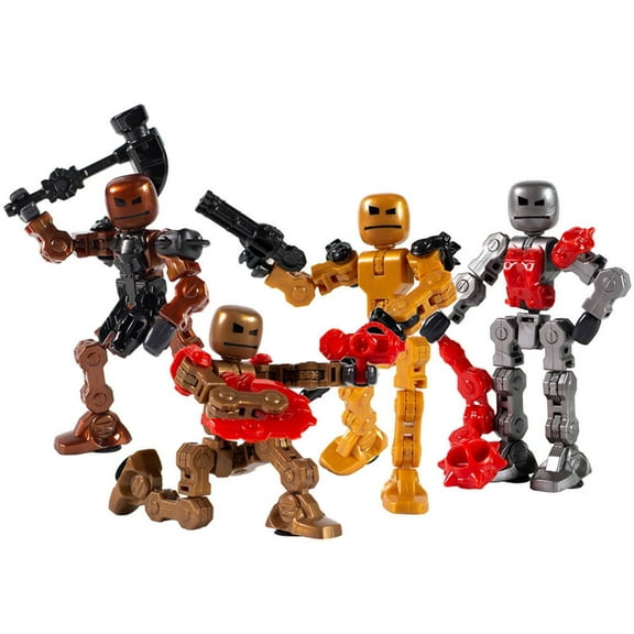 Klikbot Series 2 Villain Metallic Colors 4-Pack