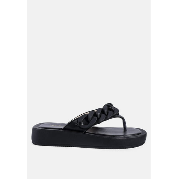 Zing Link Chain Thong Flats