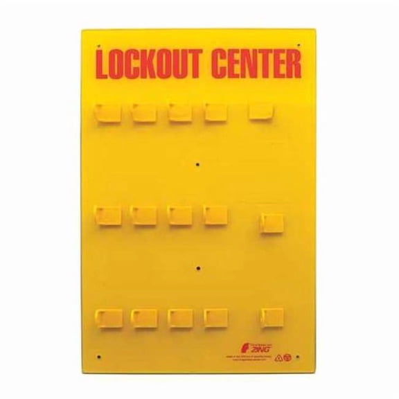 Zing Lockout Board,Unfilled,23-1/2 In H 7115E