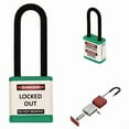 thumbnail image 1 of Zing Lockout Padlock,3" Shackle Height 710KA-GREEN, 1 of 1