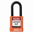 thumbnail image 1 of Zing Lockout Padlock,KA,Orange,1-3/4"H 7043, 1 of 1