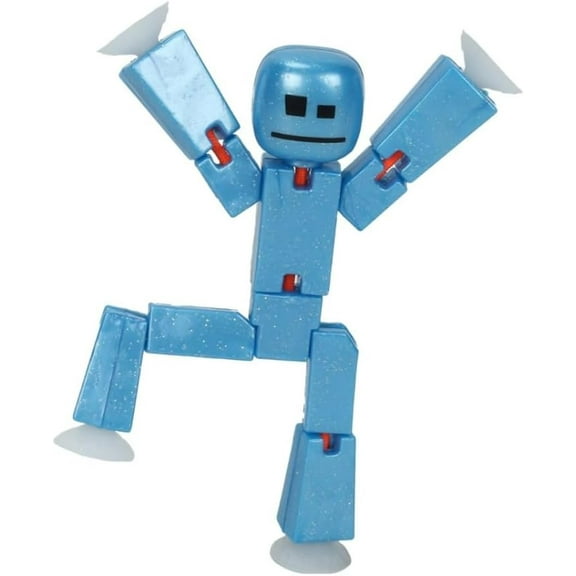 Zing StikBot Single Pack - Includes 1 StikBot - Collectible Action Figures and Accessories, Stop Motion Animation, Ages 4 and Up (StarForst Blue)