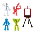 thumbnail image 1 of Zing Stikbot - 4 Clear Pack with Tripod, 1 of 6