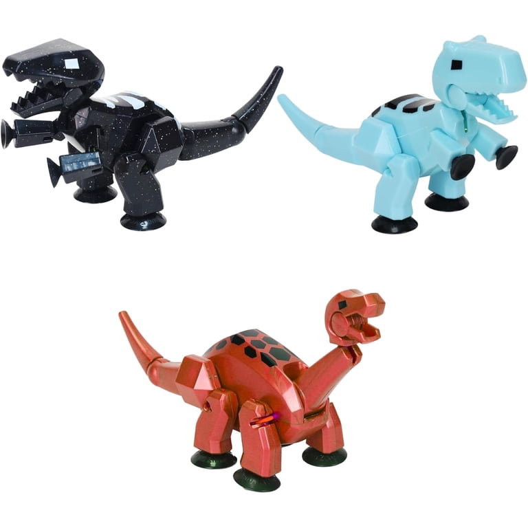 ZING StikBot MEGA Dino 3pk, Includes Brontosaurus, T-Rex