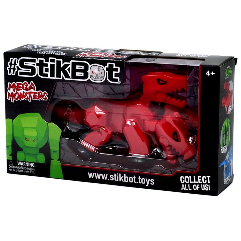 Stikbot Stick Bot 2018 Mega Monsters Series Kyron Figure No Tail Rare w  Case