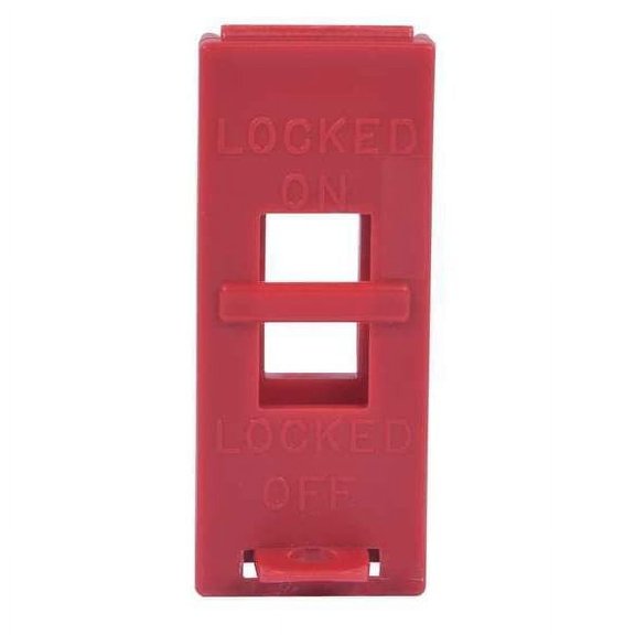 Zing Wall Switch Lockout,Red,3/8 In. Dia. 6064