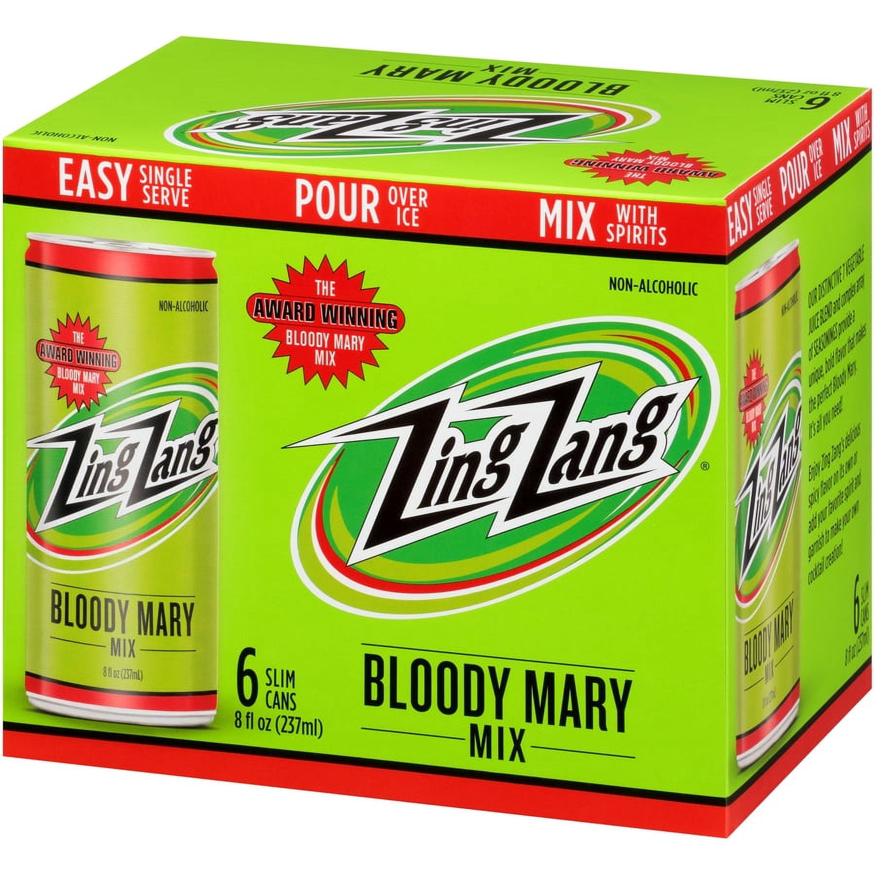 Zing Zang Bloody Mary, 6 pack, 8 fl oz cans