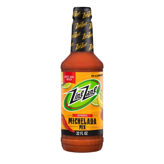 Zing Zang Michelada Mix, Non-Alcoholic Cocktail Mixer, 32 Fl Oz Bottle