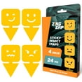 thumbnail image 1 of ZingZap Sticky Insect Traps - Mood Emoji- 24 Pack, 4 Designs, 1 of 9