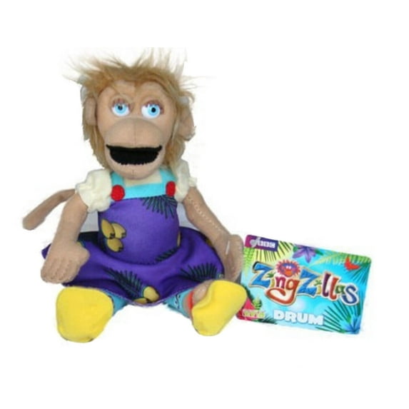 ZingZillas Drum 8” Soft Toy Plush Doll 2009 Rare NEW