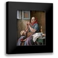 thumbnail image 1 of Zingoni, Aurelio 12x14 Black Modern Framed Museum Art Print Titled - A Difficult Task, 1 of 5