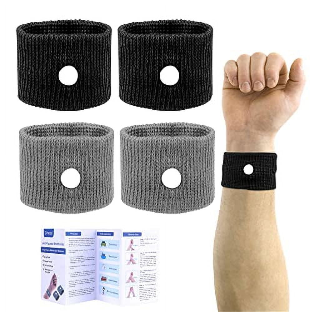 Zingso Plus Size Motion Sickness Bands, 2 Pairs Wide Wrists Adult Sea ...