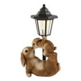 thumbnail image 1 of Zingz Home Adorable Mom and Baby Rabbit Solar Figurine 7x5x14", 1 of 5