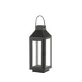 thumbnail image 1 of Zingz & Thingz 11" Black Contemporary Small Square Top Candle Lantern, 1 of 4