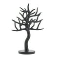 thumbnail image 1 of Zingz & Thingz 13.5" Black Matte Contemporary Tree Jewelry Stand Tabletop Décor, 1 of 3