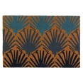 thumbnail image 1 of Zingz & Thingz 16" x 23" Blue and Brown Seashell Rectangular Doormat, 1 of 1