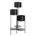 thumbnail image 1 of Zingz & Thingz 3-Tier Barrel Bucket Plant Stand - 37" - Black, 1 of 2