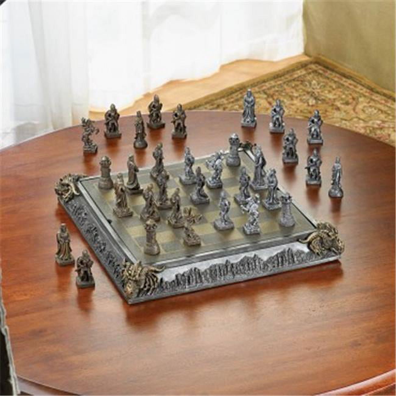 置物 Chess Zingz & Thingz 57070545 Ancient Kingdom Chess Set - Walmart.com