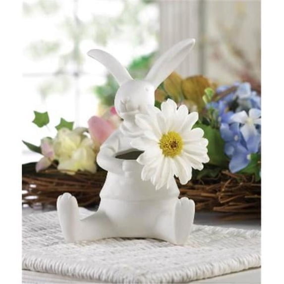Zingz & Thingz 57071168 White Rabbit Vase
