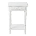 thumbnail image 1 of Zingz & Thingz Carved Colonial Style Side Table 17.75x13x28" White, 1 of 4